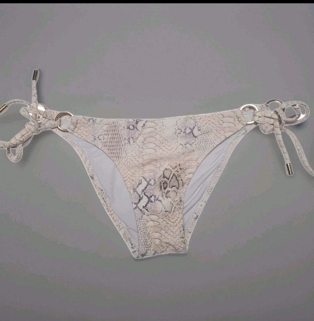 Melissa Odabash Girona Snake Print Tie Side Swim Bikini Bottom Size 4 S Luxury